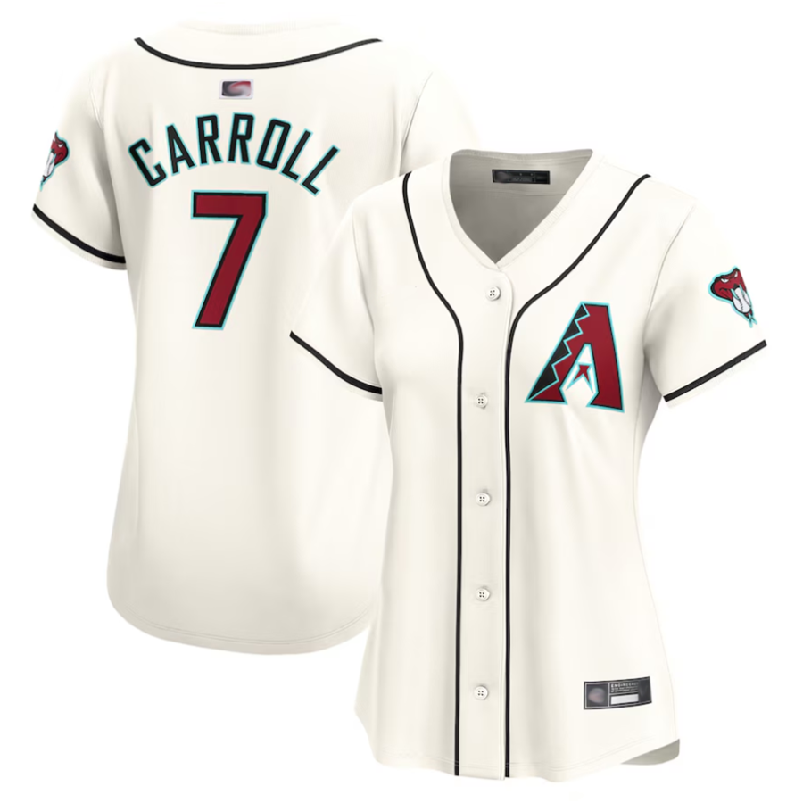 MATTH A.Diamondbacks #7 Corbin Carroll Player Cream Home Limited Personalized Stitched Jerseys