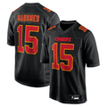 MATTH #15 Patrick Mahomes Player KC.Chiefs Carbon Black Fashion Game Stitched Jerseys