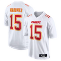 MATTH #15 Patrick Mahomes Player KC.Chiefs Carbon White Fashion Game Stitched Jerseys
