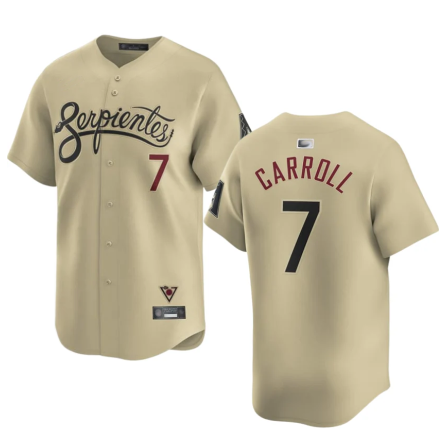 MATTH A.Diamondbacks #7 Corbin Carroll Player Gold Home Limited Personalized Stitched Jerseys