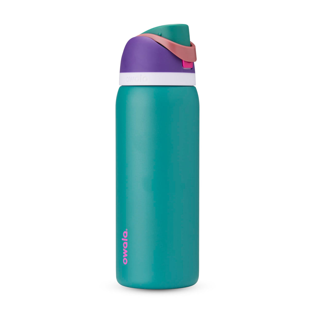 Owala FreeSip Stainless Steel Water Bottle 24 oz Black Cherry