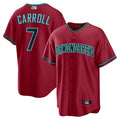 MATTH A.Diamondbacks #7 Corbin Carroll Player Red Home Replica Personalized Stitched Jerseys