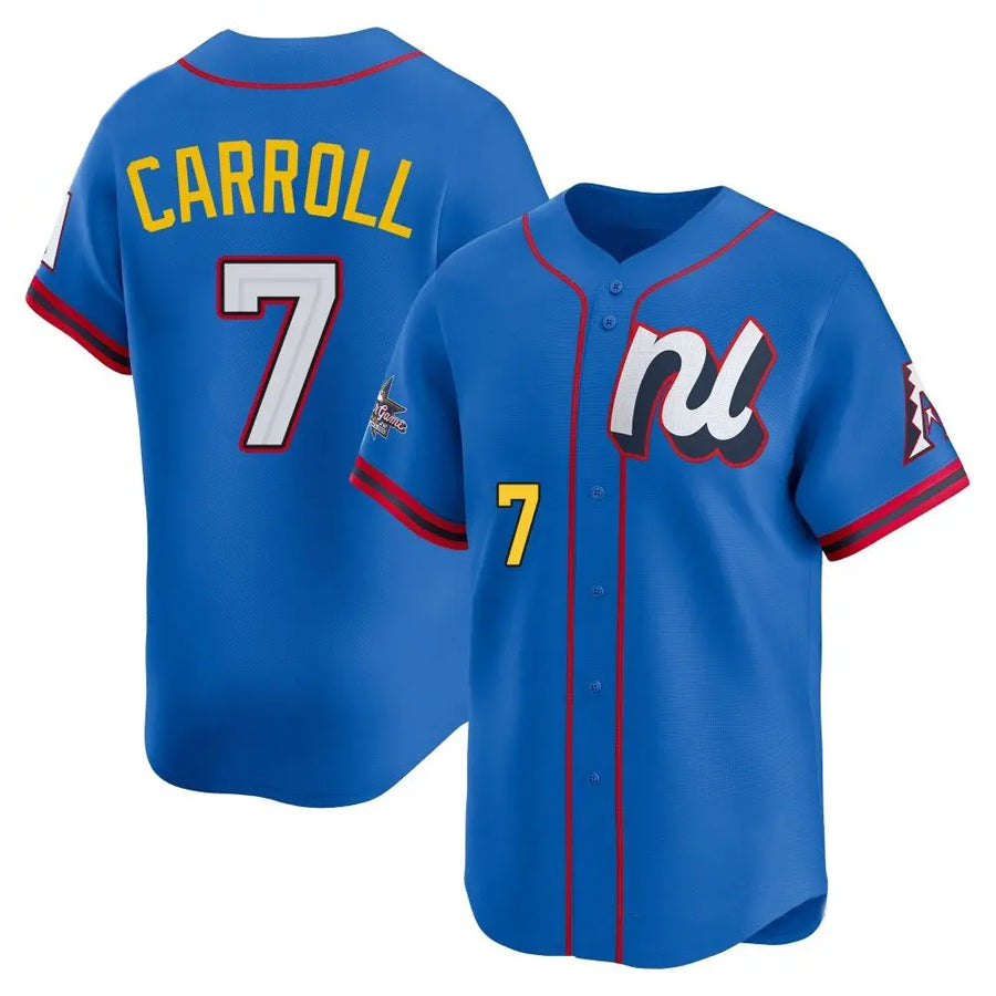 MATTH A.Diamondbacks #7 Corbin Carroll Player Blue All-Star Edition Limited Personalized Stitched Jerseys