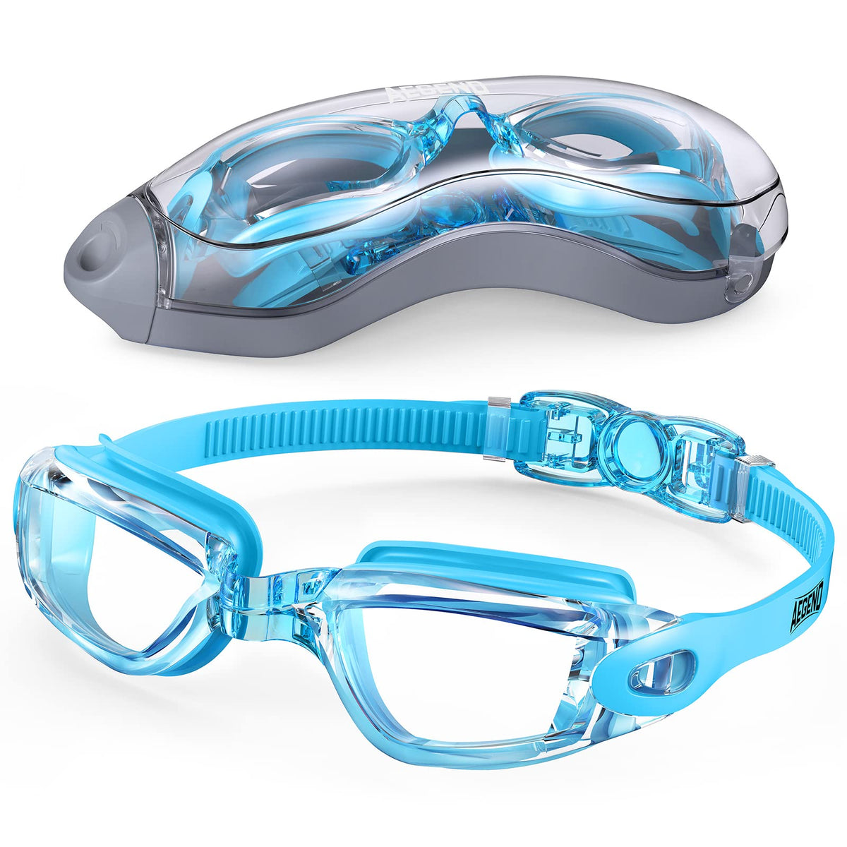 Aegend Swim Goggles, Swimming Goggles No Leaking Full Protect Adult Youth