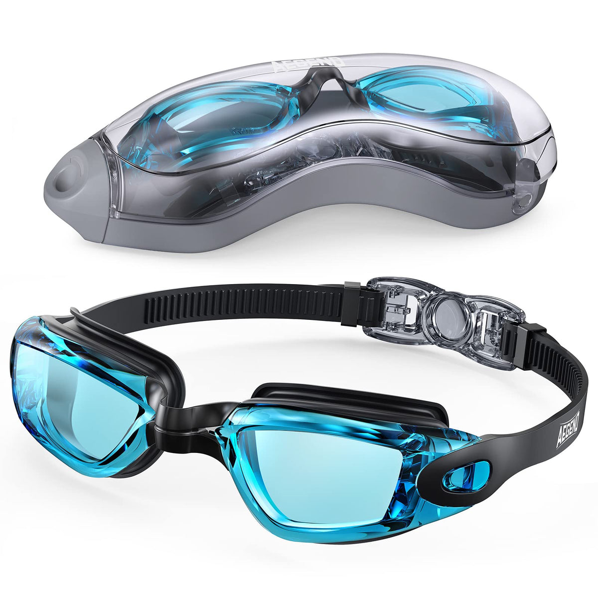 Aegend Swim Goggles, Swimming Goggles No Leaking Full Protect Adult Youth