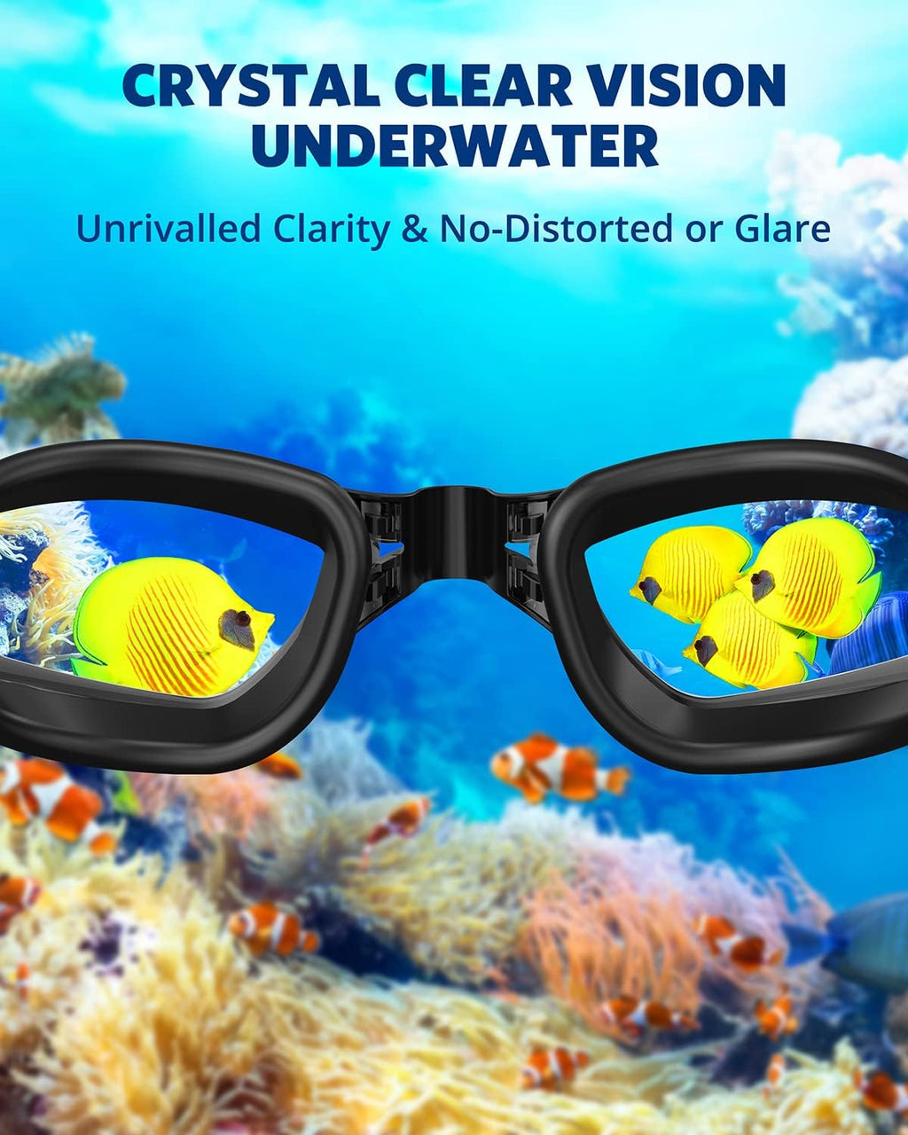 Aegend Swim Goggles, Swimming Goggles No Leaking Full Protect Adult Youth