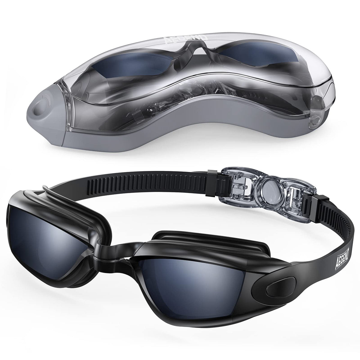 Aegend Swim Goggles, Swimming Goggles No Leaking Full Protect Adult Youth