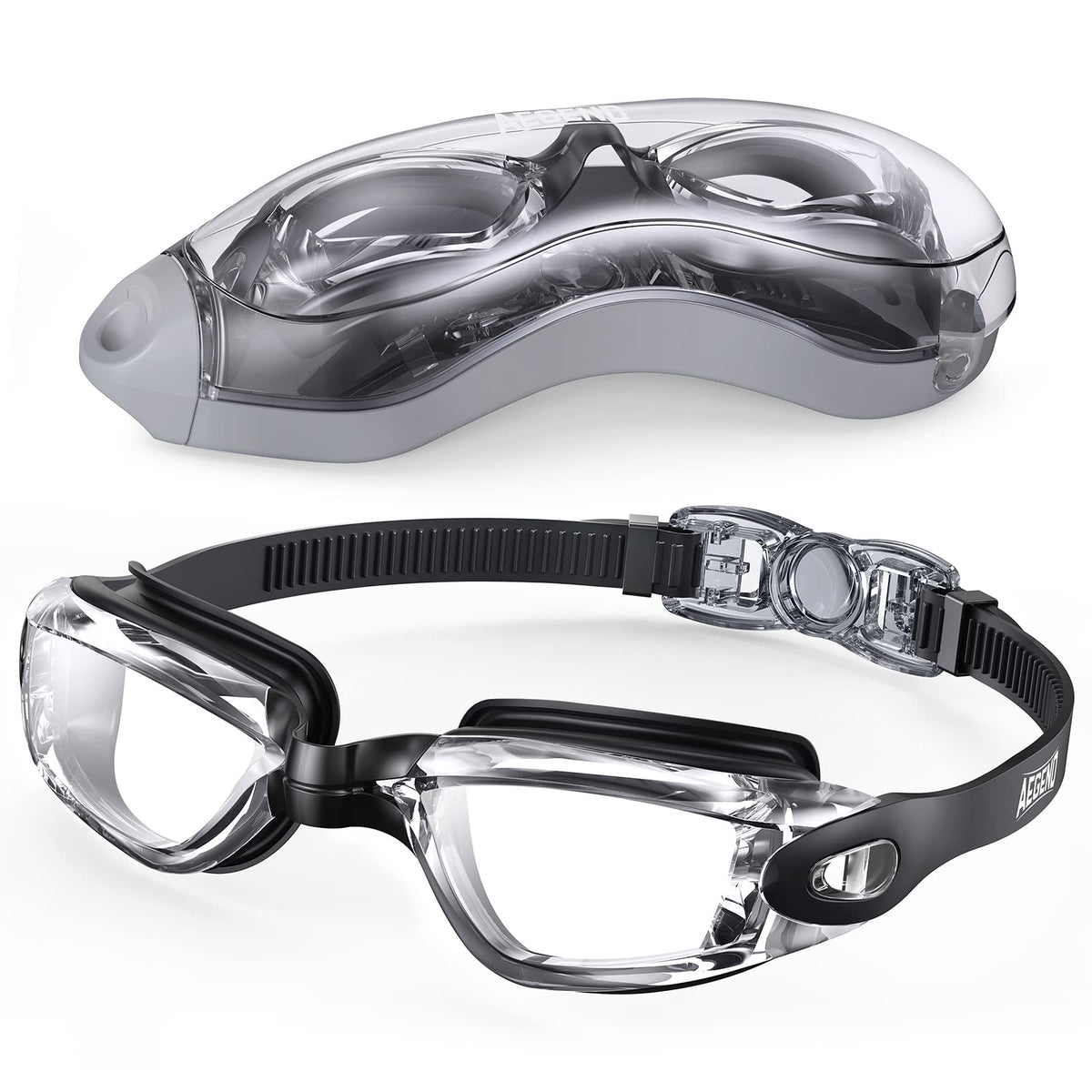 Aegend Swim Goggles, Swimming Goggles No Leaking Full Protect Adult Youth