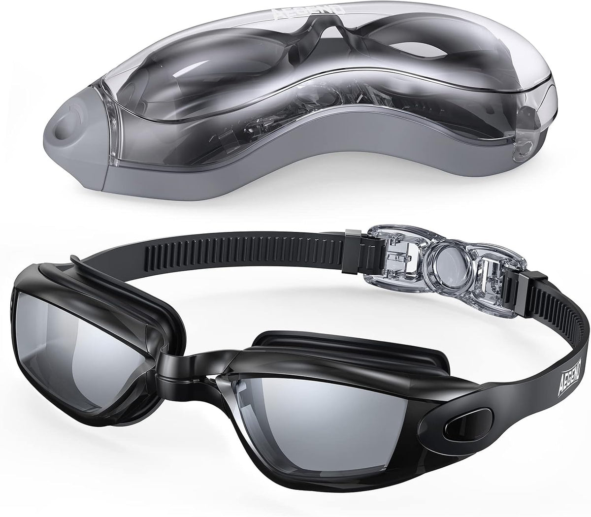 Aegend Swim Goggles, Swimming Goggles No Leaking Full Protect Adult Youth