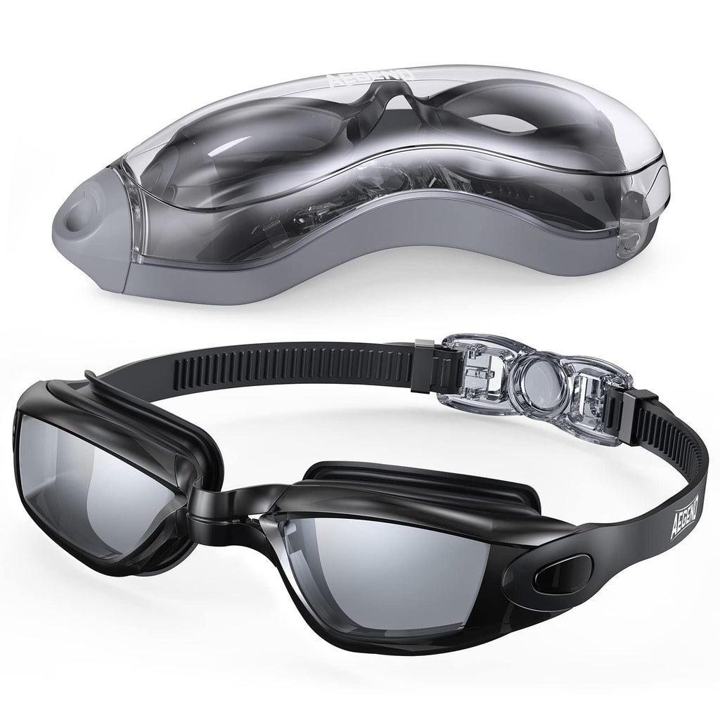 Aegend Swim Goggles, Swimming Goggles No Leaking Full Protect Adult Youth
