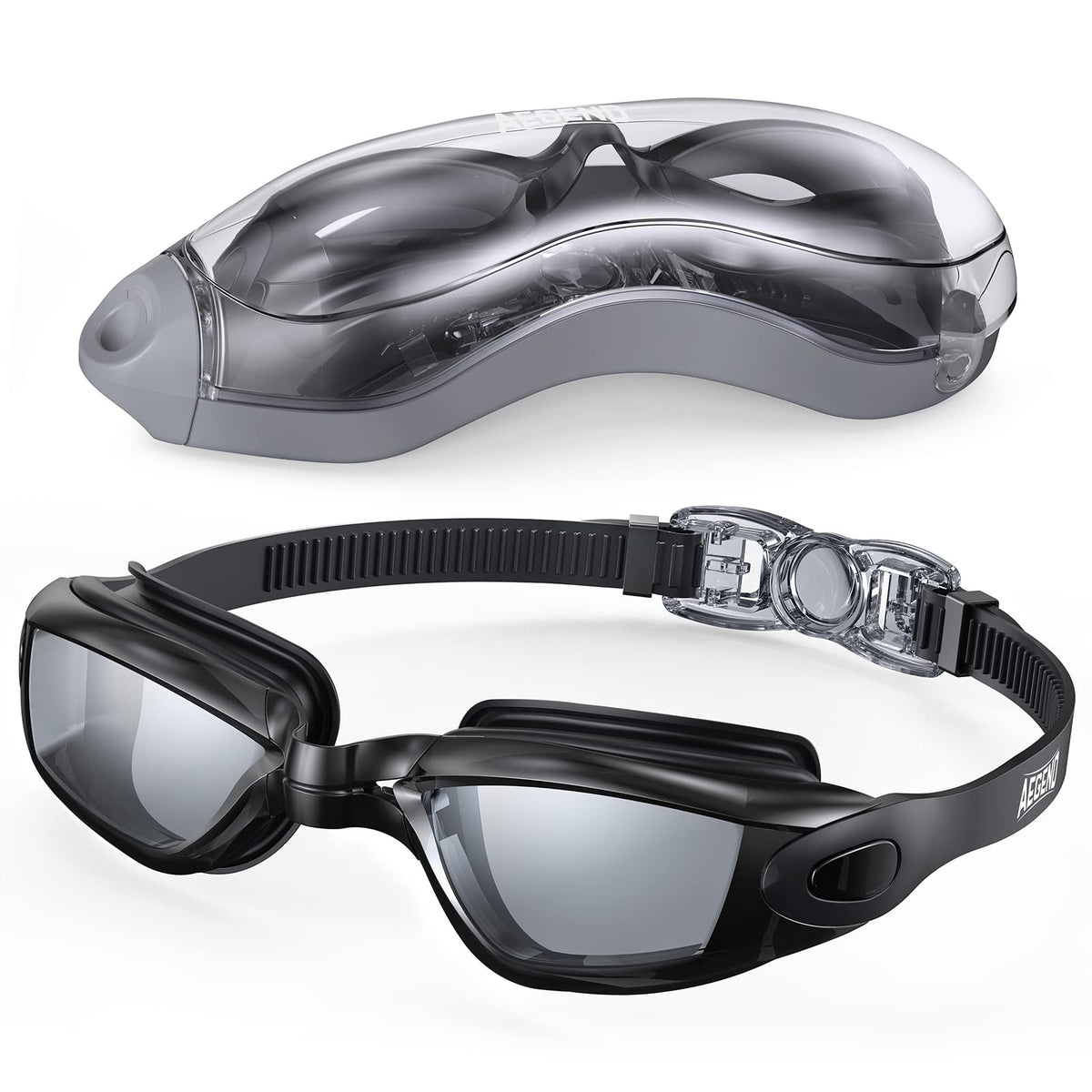 Aegend Swim Goggles, Swimming Goggles No Leaking Full Protect Adult Youth