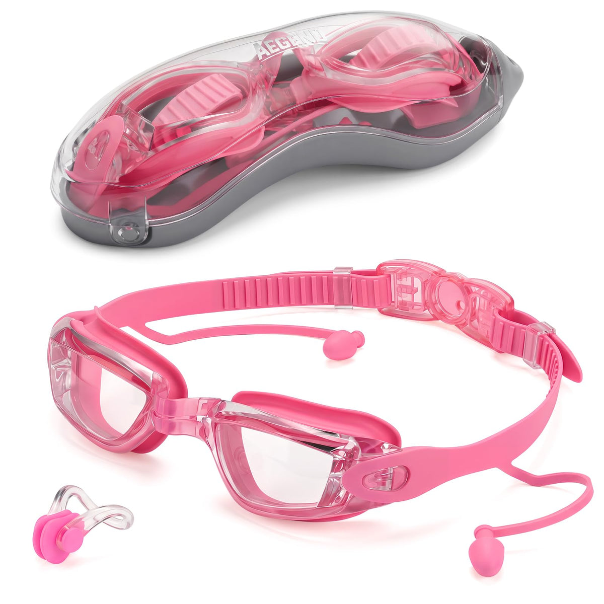 Aegend Swim Goggles, Swimming Goggles No Leaking Full Protect Adult Youth