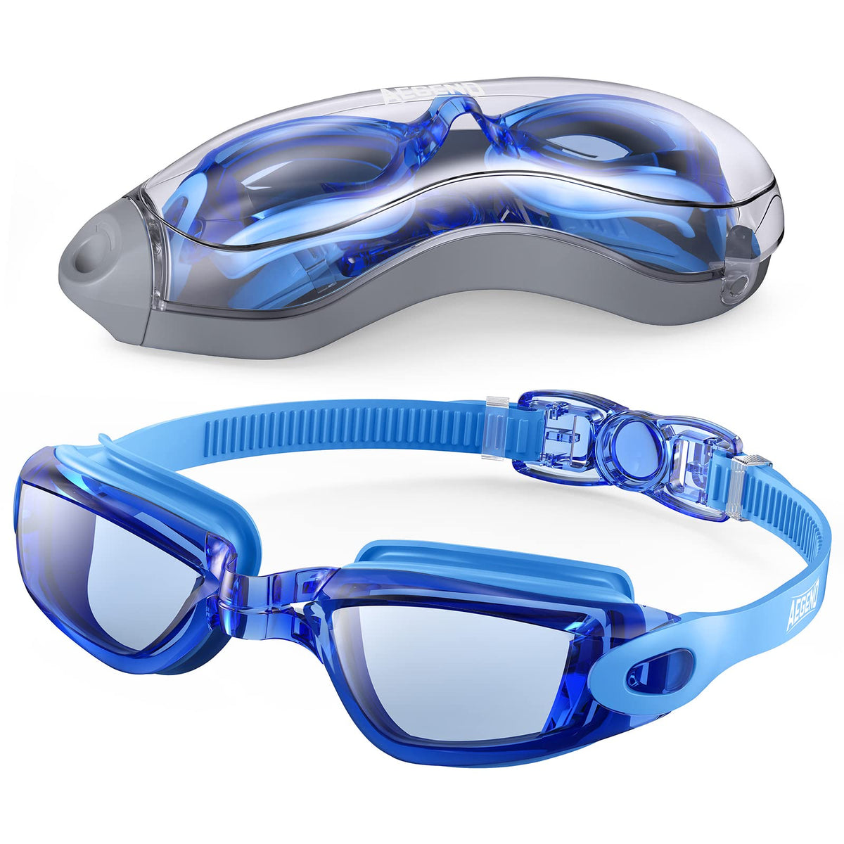 Aegend Swim Goggles, Swimming Goggles No Leaking Full Protect Adult Youth