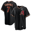 MATTH A.Diamondbacks #7 Corbin Carroll Player Black World Series Replica Personalized Stitched Jerseys