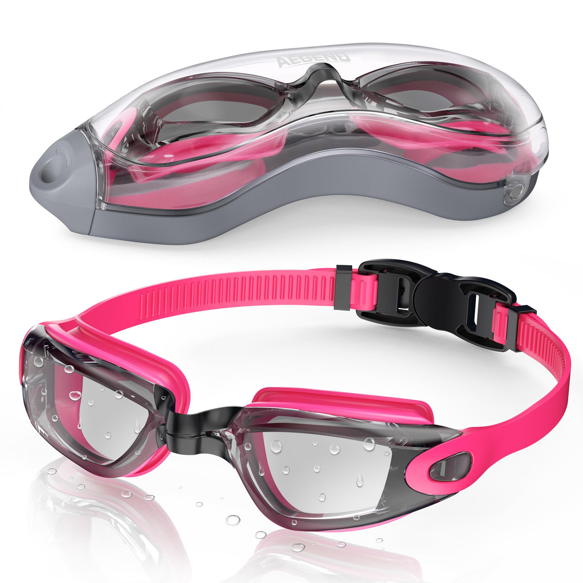 Aegend Swim Goggles, Swimming Goggles No Leaking Full Protect Adult Youth