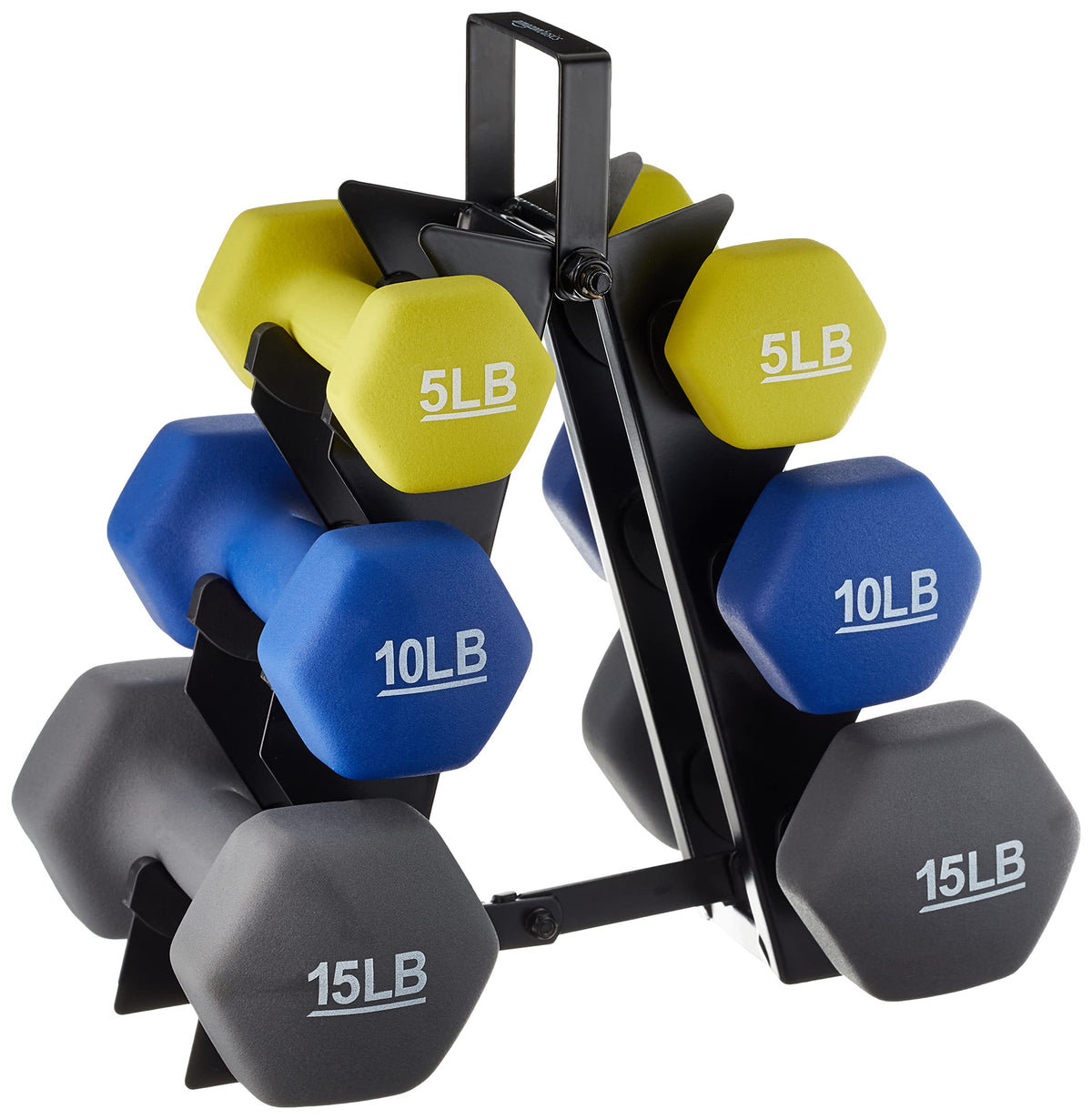 Amazon Basics Neoprene Dumbbell Hand Weights for Exercise and Muscle Toning
