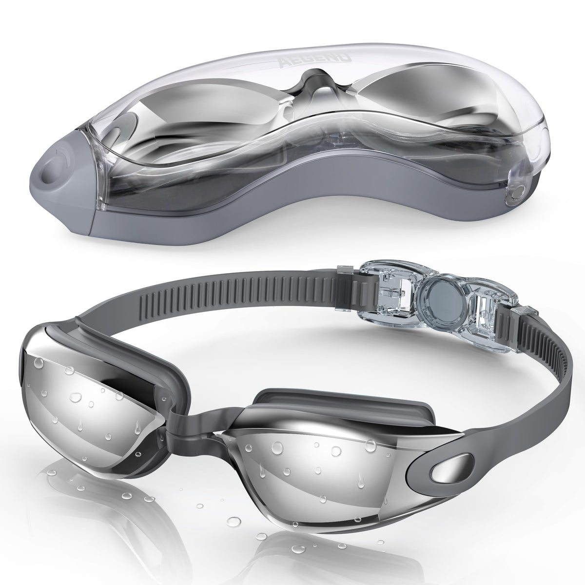 Aegend Swim Goggles, Swimming Goggles No Leaking Full Protect Adult Youth