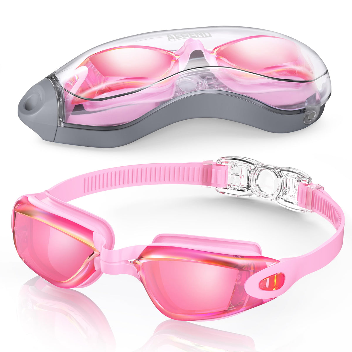Aegend Swim Goggles, Swimming Goggles No Leaking Full Protect Adult Youth