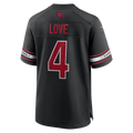 MATTH A.Cardinals #4 Jeremiyah Love Black Game Player Stitched Jerseys