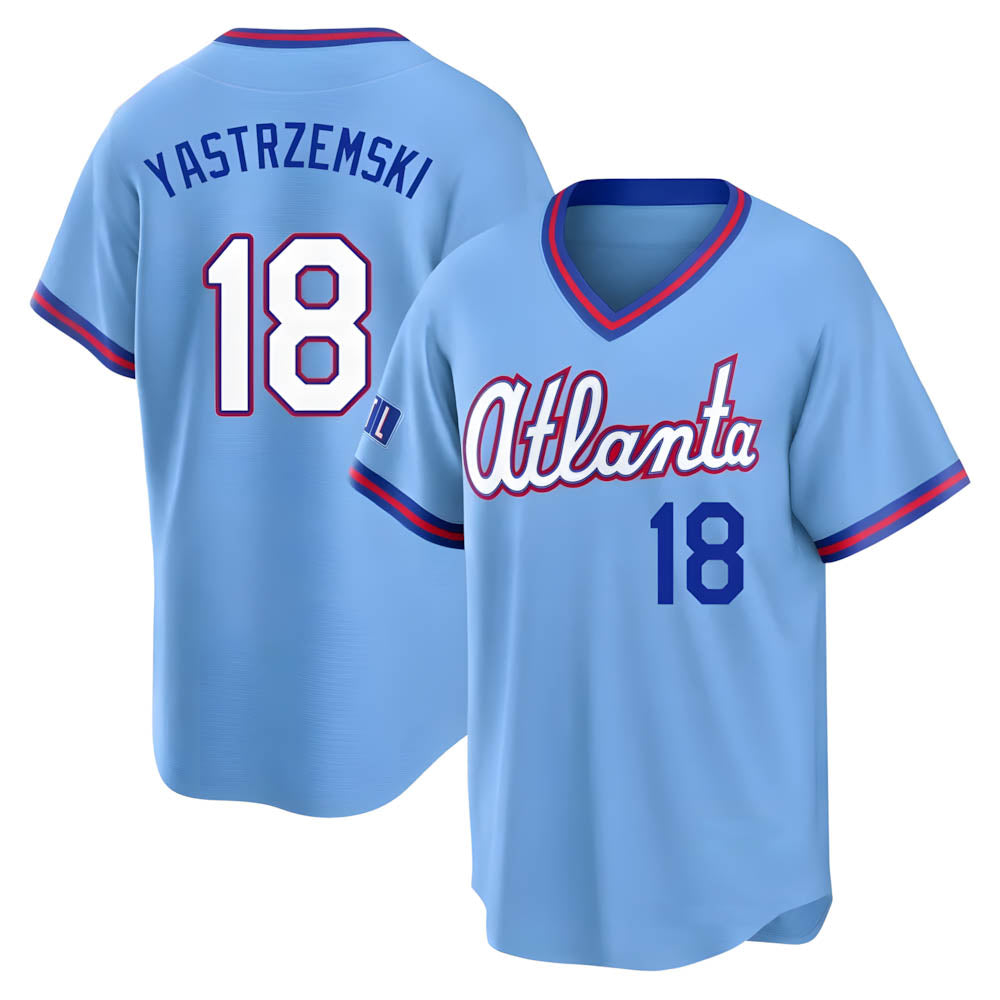 MATTH A.Braves #18 Mike Yastrzemski player Blue Limited Powder 2026 City Connect Stadium Stitched Jerseys