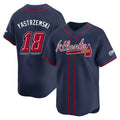 MATTH A.Braves #18 Mike Yastrzemski player Navy Limited Speedway Classic Alternate Stitched Jerseys