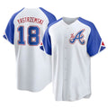 MATTH A.Braves #18 Mike Yastrzemski player White Replica City Connect Stitched Jerseys