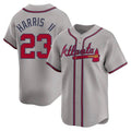 MATTH A.Braves #23 Michael Harris II player Gray Limited Away Stitched Jerseys