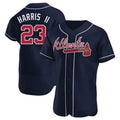 MATTH A.Braves #23 Michael Harris II player Navy Authentic Alternate Stitched Jerseys