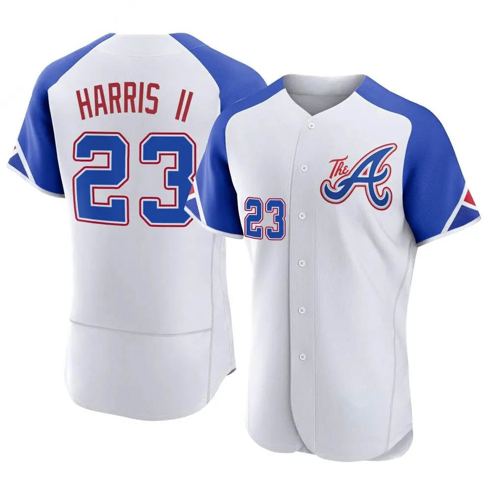 MATTH A.Braves #23 Michael Harris II player White Authentic City Connect Stitched Jerseys