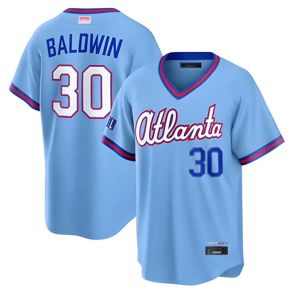 MATTH A.Braves #30 Drake Baldwin player Blue 2026 City Connect Stadium Stitched Jerseys