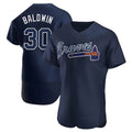 MATTH A.Braves #30 Drake Baldwin player Navy Authentic Alternate Team Stitched Jerseys
