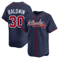 MATTH A.Braves #30 Drake Baldwin player Navy Limited Alternate Stitched Jerseys