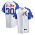 MATTH A.Braves #30 Drake Baldwin player White City Connect Stitched Jerseys