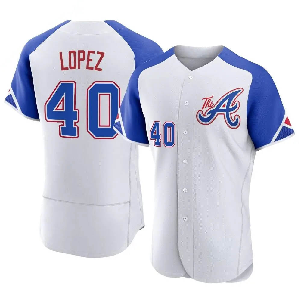 MATTH A.Braves #40 Reynaldo Lopez player White Authentic City Connect Stitched Jerseys