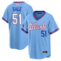 MATTH A.Braves #51 Chris Sale Player Powder Blue 2026 City Connect T shirt Stitched Jerseys