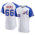 MATTH A.Braves #66 Grant Holmes Player White Authentic City Connect Stitched Jerseys