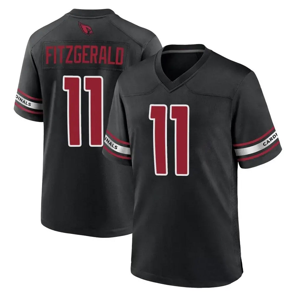 MATTH A.Cardinals #11 Larry Fitzgerald Player Black Alternate Game Stitched Jerseys