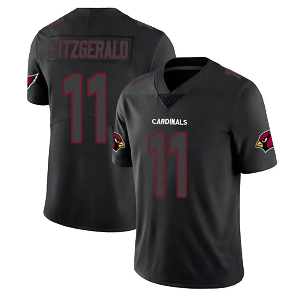 MATTH A.Cardinals #11 Larry Fitzgerald Player Black Impact Limited Home Game Stitched Jerseys