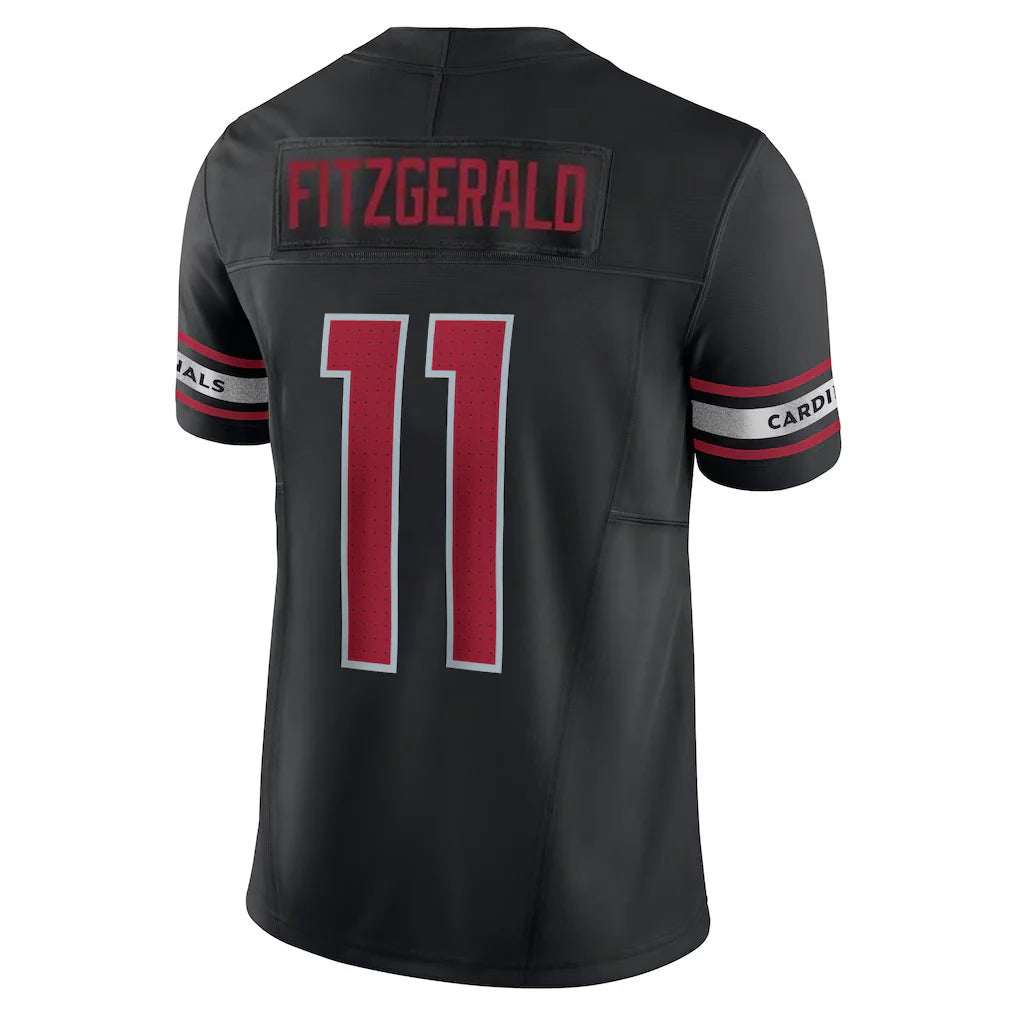 MATTH A.Cardinals #11 Larry Fitzgerald Player Black Vapor F.U.S.E. Limited Home Game Stitched Jerseys