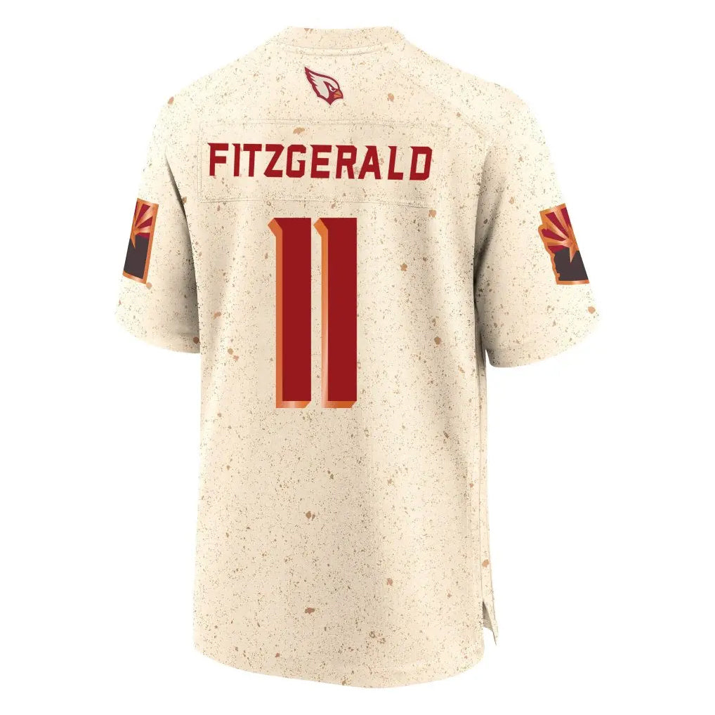 MATTH A.Cardinals #11 Larry Fitzgerald Player Cream Rivalries Collection Game Stitched Jerseys