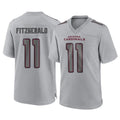 MATTH A.Cardinals #11 Larry Fitzgerald Player Gray Fashion Home Game Stitched Jerseys