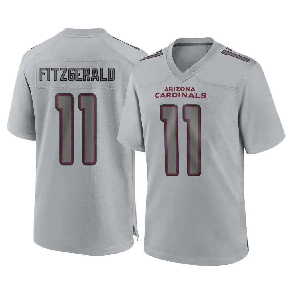 MATTH A.Cardinals #11 Larry Fitzgerald Player Gray Fashion Home Game Stitched Jerseys