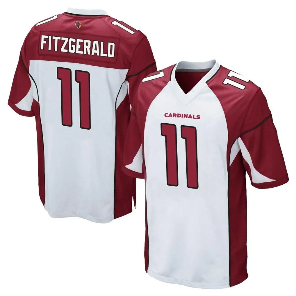 MATTH A.Cardinals #11 Larry Fitzgerald Player White Cardinal Home Game Stitched Jerseys