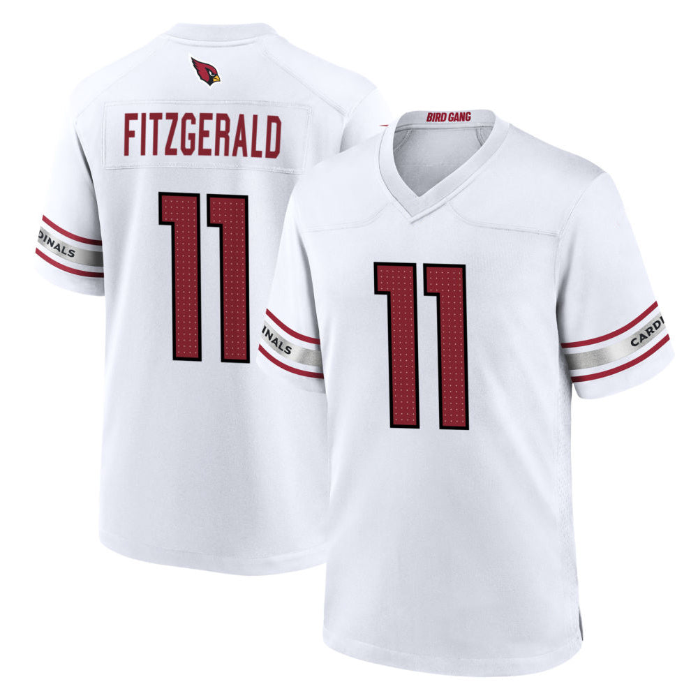 MATTH A.Cardinals #11 Larry Fitzgerald Player White Home Game Stitched Jerseys