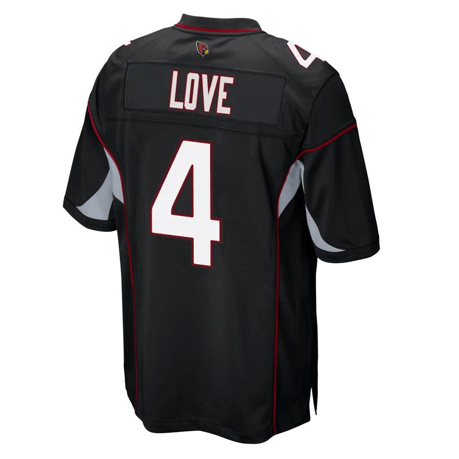 MATTH A.Cardinals #4 Jeremiyah Love Player Black Alternate Game Stitched Jerseys