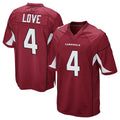 MATTH A.Cardinals #4 Jeremiyah Love Player Cardinal Home Game Stitched Jerseys