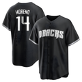 MATTH A.Diamondbacks #14 Gabriel Moreno Player Black jersey White Replica Stitched Jerseys