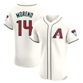 MATTH A.Diamondbacks #14 Gabriel Moreno Player Cream Elite Home Patch Stitched Jerseys