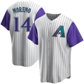 MATTH A.Diamondbacks #14 Gabriel Moreno Player Purple Replica Alternate Cooperstown Collection Stitched Jerseys