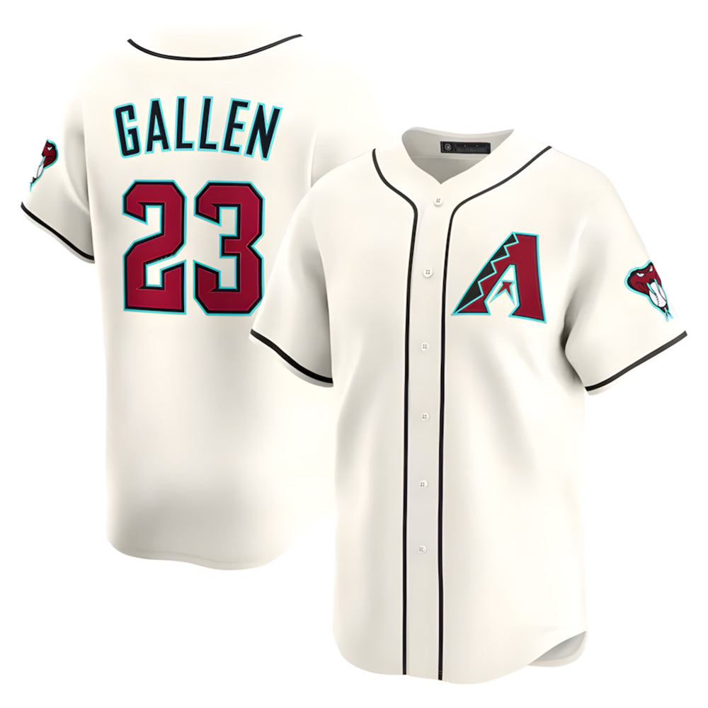 MATTH A.Diamondbacks #23 Zac Gallen Player Cream Game Limited Stitched Jerseys